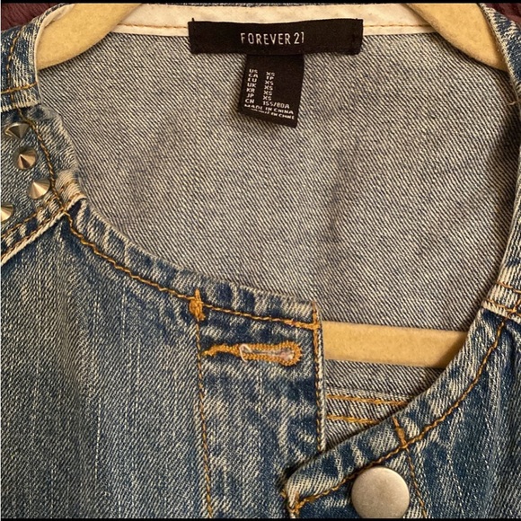 Forever 21 Denim Vest XS - Picture 3 of 3